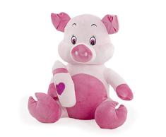 Bimar Plüschtier Schwein Fläschchen o. brillo28 cm, Mehrfarbig