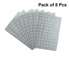 Decozen Platzsets für Esstisch Couchtisch Esstisch Esstisch Set mit 8 Platzsets, hitzebeständig, wasserfest, leicht zu reinigen, verpackt in wiederverwendbarer Reißverschlusstasche, 30,5 x 45,7 cm grau