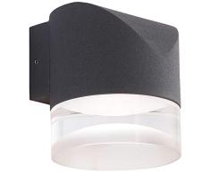 AEG Außenwandleuchte, Aluminium-Druckguss, 8 W, anthrazit