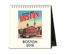 Cavallini Papers & Co. 2018 Boston Schreibtisch Kalender