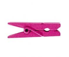 Vaessen Creative 3809-345 Wäscheklammern Holz, Ein farbe, One size