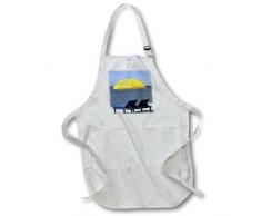 3dRose Apr_93279_2 Strandschirm, Outer Banks, North Carolina-Michael DeFreitas, mittellange Schürze mit Taschen, 56 x 61 cm