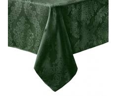 newbridge Barcelona Tischdecken, bügelfrei, schmutzabweisend, Damast, Polyester-Mischgewebe, Hunter Green, 60 x 120 Oblong/Rectangular