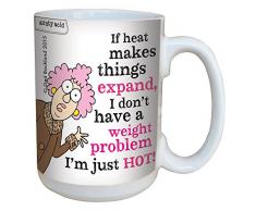 Tree-Free Aunty Acid Bin ich heiße Tasse, Griff in voller Größe, Keramik, Mehrfarbig, 443 ml