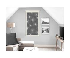 Soleil docre Lionel Scheibengardine, Polyester, Grau, 45 x 90 cm