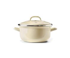 BK Cookware CC002470-001 Dutch Oven, 2,5 QT, Grün 2.5QT cremefarben