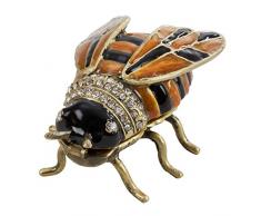 SARO LIFESTYLE Schmuckkästchen Hummel Dekobox mit Schmucksteinen