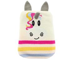 MIK funshopping Wärmekissen mit Strickbezug Unicorn mit Keramikperlen