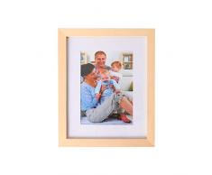 MEMOLIN 20x10 schwarzer Bilderrahmen aus massivem Holz High Definition Glas für Tischplatte und Wandmontage flach Bilderrahmen mit Matte 8x10 Holz