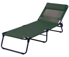 fiam 135TX ANVS Gartenliege, zusammenklappbar, Stahl, 58,5 x 191 x 35 cm, Dunkelgrün