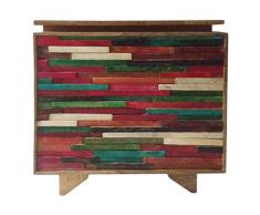 BigBuy Home Nachttisch Colours (50 x 40 x 50 cm), mehrfarbig, Einheitsgröße