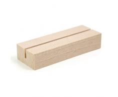 UNIQOOO 20 Stück 10,2 cm Birkenholz Ständer für Hochzeit, Acryl-Schild, Holzhalter für 1/8 dicke Acryl-Blätter, Hochzeitstischnummern Display, Tischkartenhalter, ideal für Barmenü, Einzelhandelsschild, Café