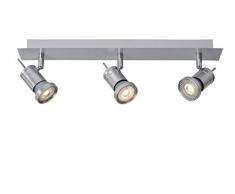 Lucide TWINNY-LED - Deckenstrahler - LED Dim. - GU10 - 3x5W 3000K - Chrom Matt
