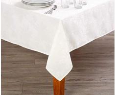 Esoteric Maven Tischdecke mit Weihnachtsstern, elegant, Elfenbeinfarben 60 in. x 84 in.