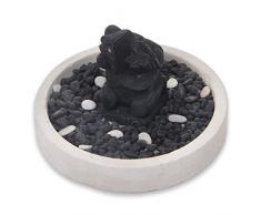 NOVICA Frangipani Steinfigur Frosch