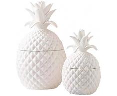 Two s Company Set von 2 Ananas Einmachgläser mit Deckel inkl. 2 Größen