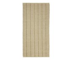 Jute & co Ibiza Teppich handgewebt, Chenille, Beige, 90 x 60 x 0.6 cm