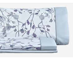 MI CASA JGO.SABANAS Bettwäsche-Set Bordeaux, Baumwolle, Grau, Bett mit 180 cm