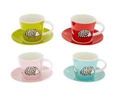 Scion SC-0132 Spike the Igel Espresso 4-er Set, klein, div.