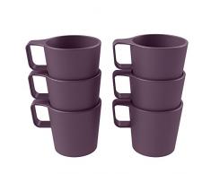 CoZa Design 10141/3466 Cocina Casual Becher Sets, Kunststoff, Violett