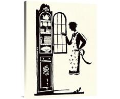 Global Galerie Budget gcs-394486–6.177,3–360,7 cm Maxfield Parrish, at The Vitrine Gallery Wrap Wandbild Giclée auf Leinwand Kunstdruck 81,3 x 61 cm