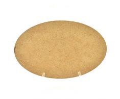 Geschenkanhänger aus MDF-Holz, oval, 20 mm breit, 10 Stück
