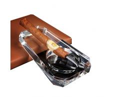 iume Kristall Glas Zigarre Aschenbecher Zigarettenspitze Wohnzimmer Home Office Outdoor Reise für Damen Herren Tabletop Schreibtisch Dekoration Decor Tablett mit Vater s Day Geschenk-Box