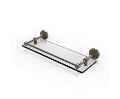 Allied Messing wp-1/16-gal-abr Single Glas Regal, 40,6 cm, Messing antik
