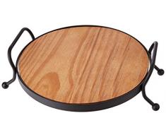 Versa Serviertablett rund (19530205), Braun