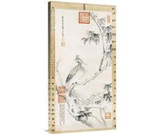 Global Galerie Budget gcs-264729–91,4–360,7 cm Cixi A Phoenix stehend auf einem chinesischen Sonnenschirm Baum Galerie Wrap Giclée-Kunstdruck auf Leinwand Art Wand