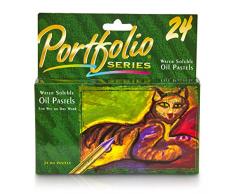 Crayola Portfolio Serie wasserlösliches Öl Pastellkreide 24-Color Set (52–3624)