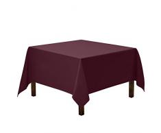Gee Di Moda Tischdecke, quadratisch, 177,8 x 177,8 cm Zoll – Tischdecke, quadratisch, für quadratische oder runde Tische in waschbar Polyester – ideal für Buffet Tisch, Partys, Urlaub Abendessen, Hochzeit und mehr,