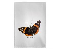 Betsy Drake Admiral Schmetterling Gästetuch, rot