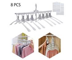 Buyplus Kleiderbügel faltbar für Reisen, Magic Garment klappbar Kleiderbügel Klappbügel 8