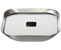 MEPRA Due Sektkühler, Edelstahl, quadratischer UNO Ice Aschenbecher, Silber