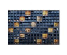 Eurographics Life Box Aluminiumdekoration, Rahmengröße: 24 x 36 x 1,25 cm, gebürstetes Aluminium