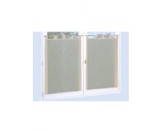 Homemaison Scheibengardinen aus Etamin, Polyester, Kiesel, 160 x 60 cm