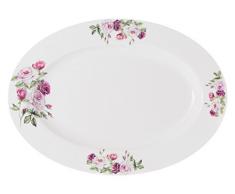 Die Cija Rose Garden – Große Auflaufform Porzellan 40 cm, weiß