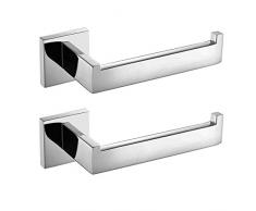 ThinkTop 304 Edelstahl Chrom Finish Toilettenpapierhalter Rolle Quadrat Wandmontage Spiegel poliert Badezimmer Zubehör