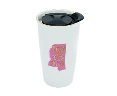 Mary Square 5.8x3.25x3 State MS Ceramic Travel Tumbler