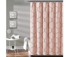 Lush Decor Avon Duschvorhang, Chenille, Spalier Blush