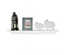 Welland Corona Wandregal, Kronenform 24-Inch weiß