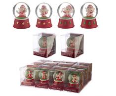 Miss Pretty London Schneekugel für Weihnachten, zum Sammeln, Multi, Height 6cm Width Depth 4cm