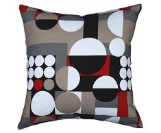 livebycare unterschiedlich große beiden Seiten Geometrische Kissenbezug, bedruckt Leinen Baumwolle Überwurf Kissen Fall Kissenbezug Muster Reißverschluss pillowslip Kissenbezüge für Home Sofa Couch Stuhl Rückseite Sitz 14*14NO