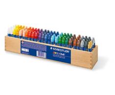 Staedtler 2240 S100 - Noris Club Wachsmalkreide 100 Stück im Holzaufsteller