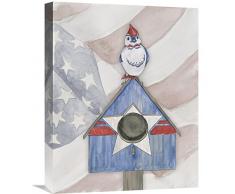 Global Galerie Americana Vogelhaus IV Leinwandbild, 40,6 x 50,8 cm