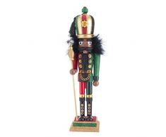 Kurt S. Adler 16.5-Inch Hollywood African American Nutcracker Nussknacker, Mehrfarbig