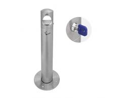 Jofel Aschenbecher aus Edelstahl, 4 l, satiniert, einzigartig