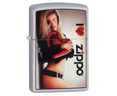Zippo MAZZI Feuerzeug, Messing, Satin Finish, One Size