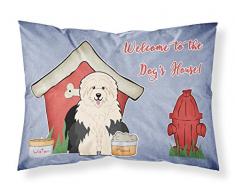 Caroline s Treasures bb2850pillowcase Hund House Collection Old English Sheepdog Stoff Kissenbezüge, Standard, Multicolor